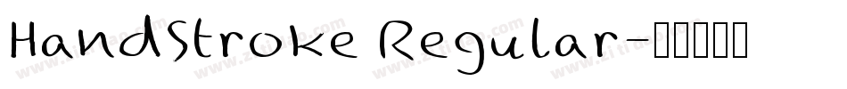 HandStroke Regular字体转换 HandStroke Regular字体转换